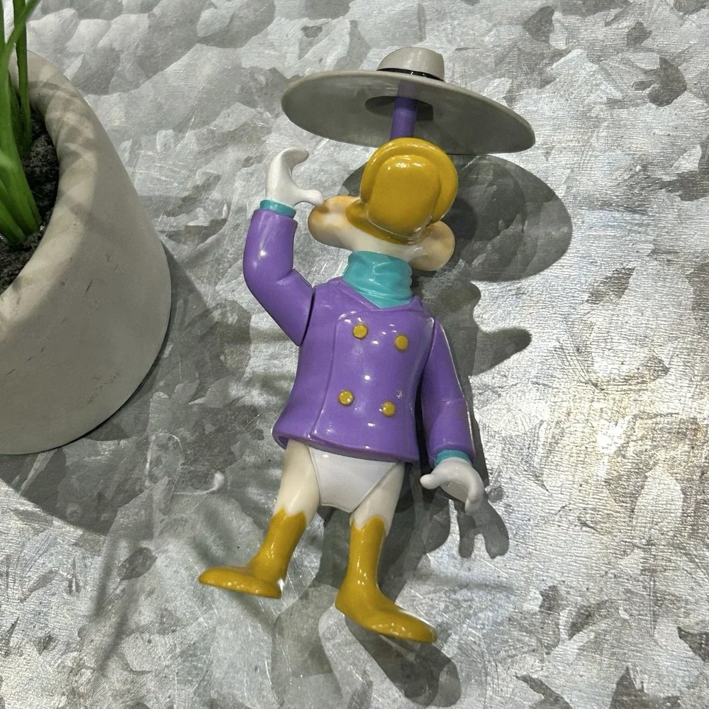 Vintage DARKWING DUCK 1991 Playmate Figure With Spinning Hat‎